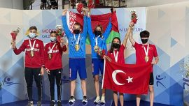 Genç milli pentatletlerden Portekiz’de bronz madalya