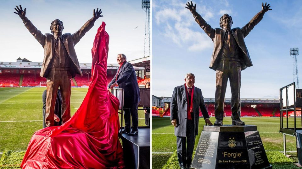 Aberdeen efsane teknik direktörü Alex Ferguson’u onurlandırdı