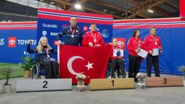 Milli sporculardan bir altın bir gümüş madalya