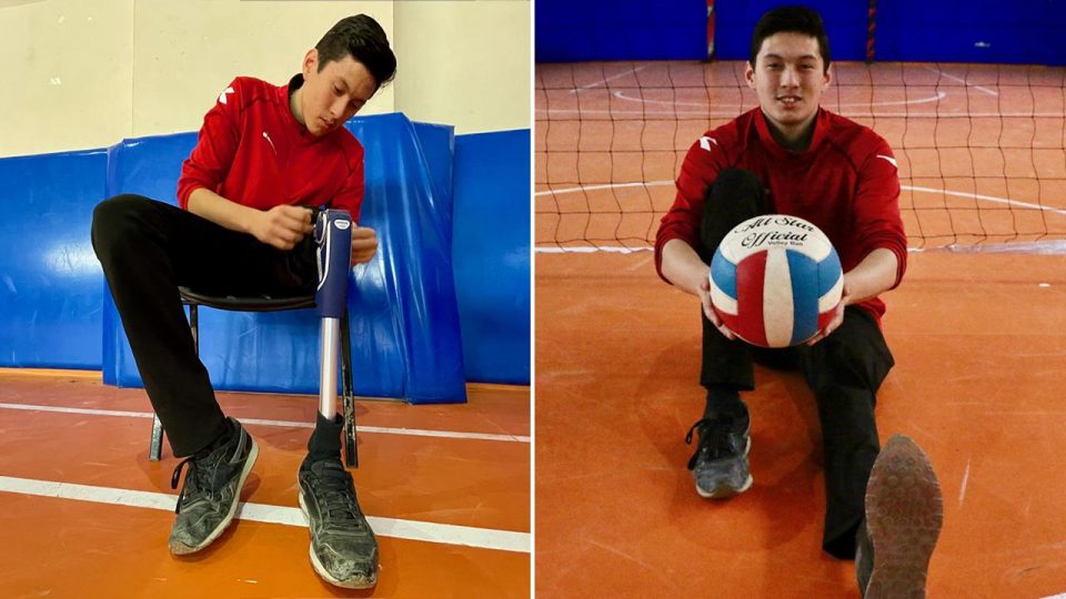 Ampute voleybolcu lise öğrencisinin gözü ay-yıldızlı formada