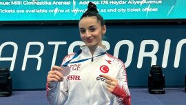 Milli cimnastikçi Sevgi Seda Kayışoğlu bronz madalya kazandı
