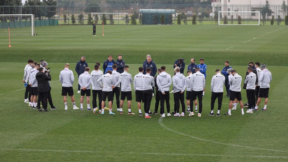 Trabzonspor’da moralsiz antrenman