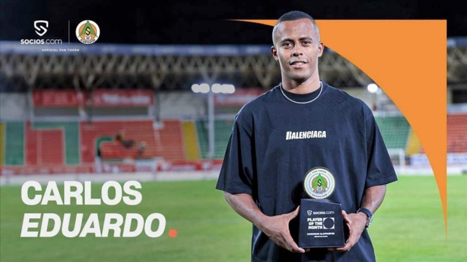 Alanyaspor taraftarı Carlos Eduardo’yu ayın oyuncusu seçti